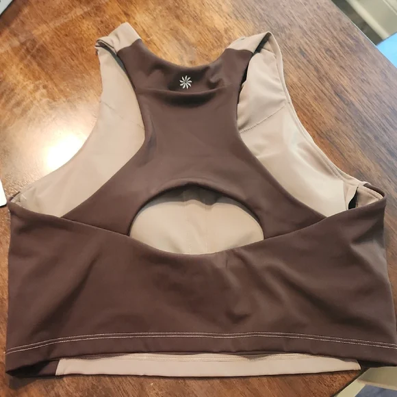 Athleta Sports Bra in Taupe and Brown - Picture 4 of 6